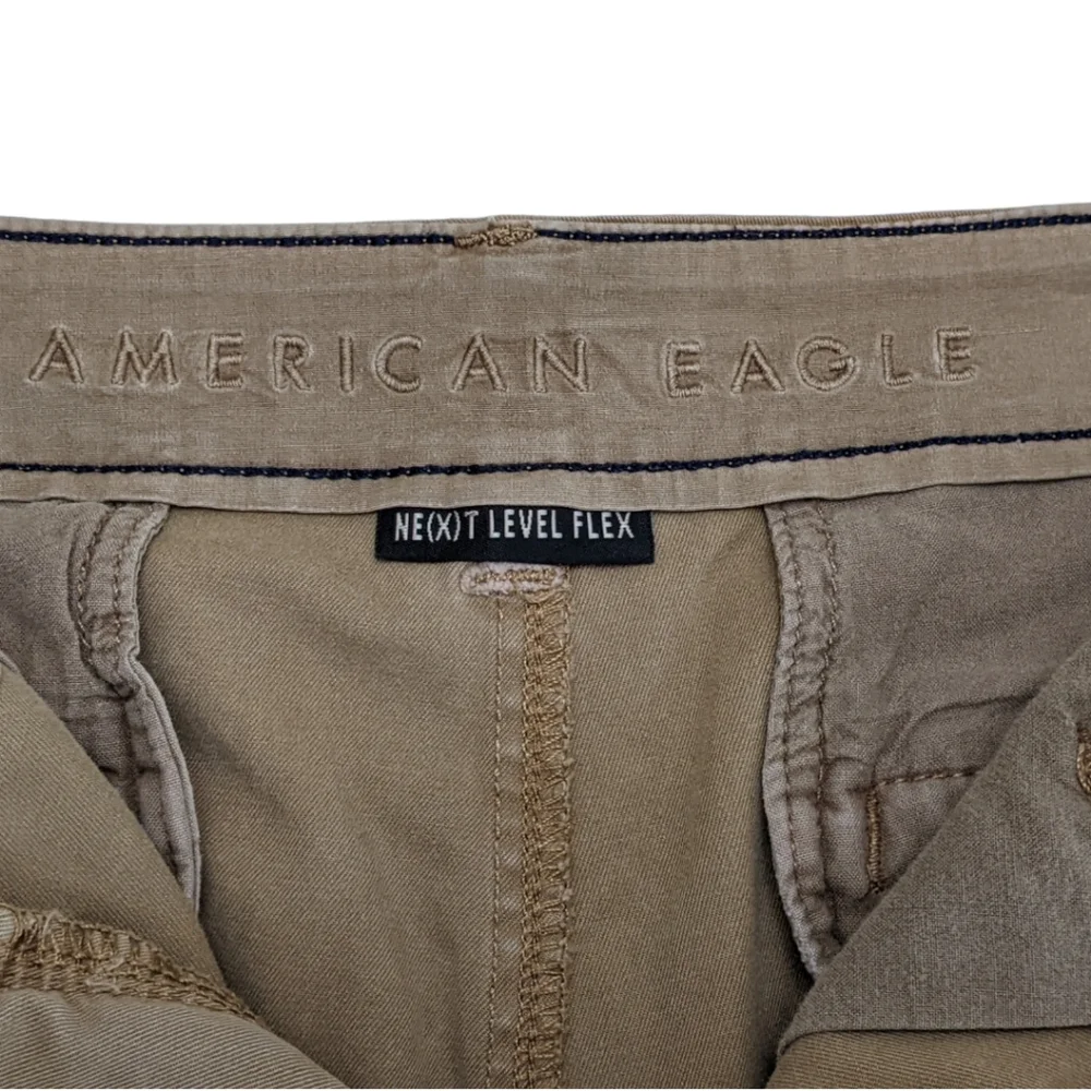 American Eagle Men's Flex 9" Lived-In Khaki Short - Picture 9 of 14